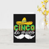 Cinco De Mayo Laat Fiesta Squad 5 De Mayo Mexicaan Kaart (Gele Bloem)