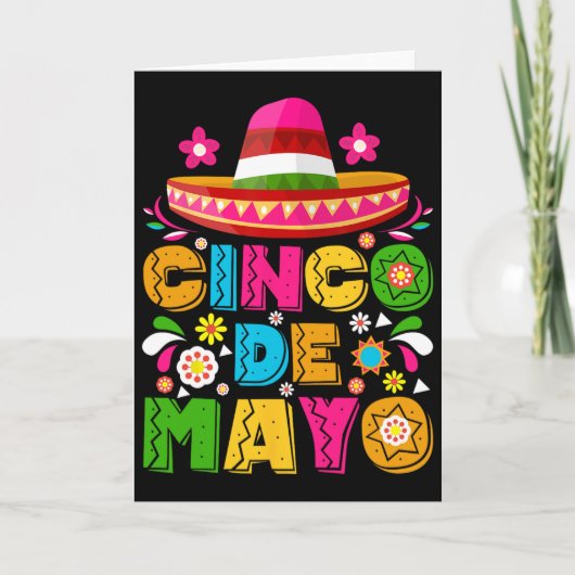 Cinco De Mayo Laat Fiesta Squad 5 De Mayo Mexicaan Kaart (Voorkant)