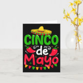 Cinco De Mayo Laat Fiesta Squad 5 De Mayo Mexicaan Kaart (Gele Bloem)