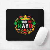 Cinco De Mayo Laat Fiesta Squad 5 De Mayo Mexicaan Muismat (Met muis)