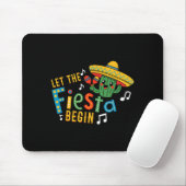Cinco de mayo laat het feest beginnen grappige mex muismat (Met muis)