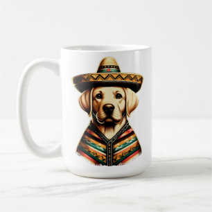 Cinco De Mayo Labrador Retriever Poncho Sombrero Koffiemok