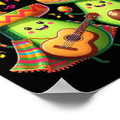 Cinco De Mayo Laten Feest Poncho Avocado Jongens M Poster (Hoek)