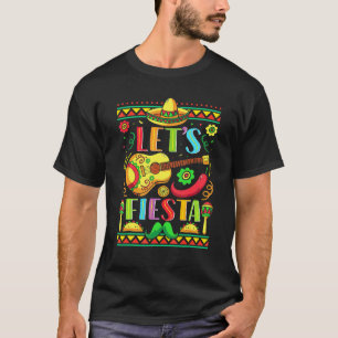 Cinco De Mayo Laten Feest Vieren Mexicaanse Gitaar T-shirt