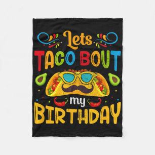 Cinco De Mayo Laten we Taco zeggen over mijn verja Fleece Deken