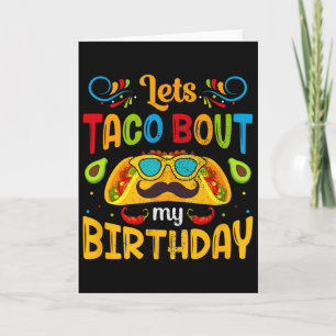 Cinco De Mayo Laten we tacoën over mijn verjaardag Kaart