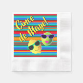 Cinco de Mayo Lemon Lime Paper Napkin Servet (Voorkant)