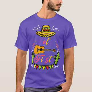 Cinco De Mayo Lets Fiesta Cactus Sombrero Pet Funn T-shirt