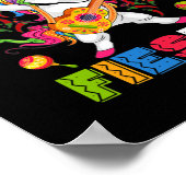 Cinco De Mayo Let's Fiesta Dansend Mexicaans Poster (Hoek)