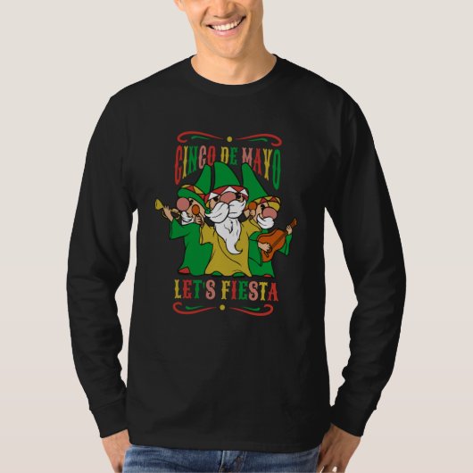 cinco de mayo let's fiesta gnomes fest t-shirt (Voorkant)
