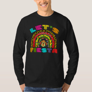 Cinco De Mayo Let's Fiesta Rainbow Avocado Sombrer T-shirt