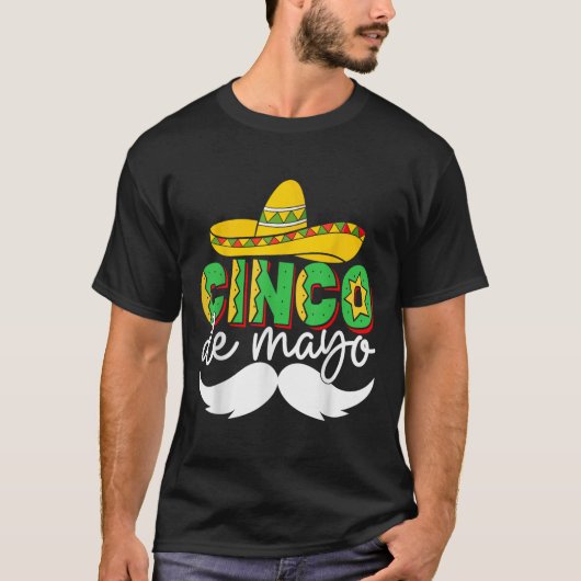 Cinco De Mayo Lets Fiesta Squad 5 De Mayo Mexican T-shirt (Voorkant)