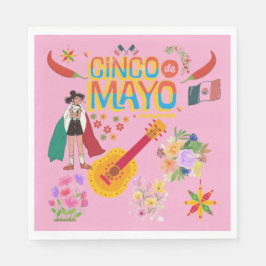 Cinco De Mayo light pink Servet