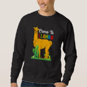 Cinco de Mayo love llama squad celebrate fiesta Trui (Voorkant)