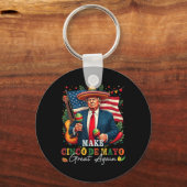 Cinco De Mayo Maak Cinco De Mayo Groot Opnieuw Don Sleutelhanger (Voorkant)