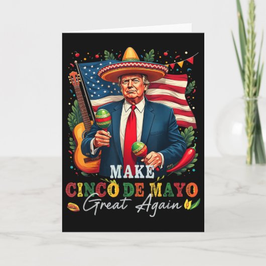 Cinco De Mayo Maak Cinco De Mayo Groter Donald Kaart (Voorkant)