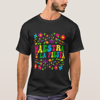 Cinco de Mayo Maestra Spaans Mexicaans leraar voor T-shirt