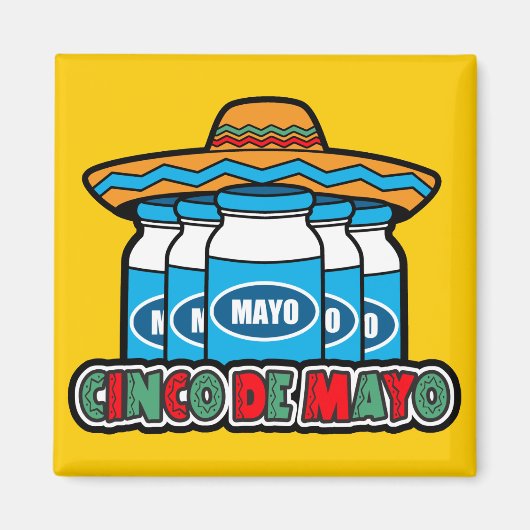 Cinco De Mayo Magneet (Voorkant)
