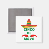 Cinco De Mayo Magneet (Voorkant / Achterkant)