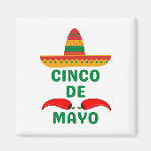 Cinco De Mayo Magneet (Voorkant)