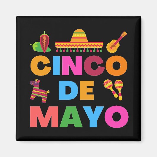 Cinco De Mayo Magneet (Voorkant)