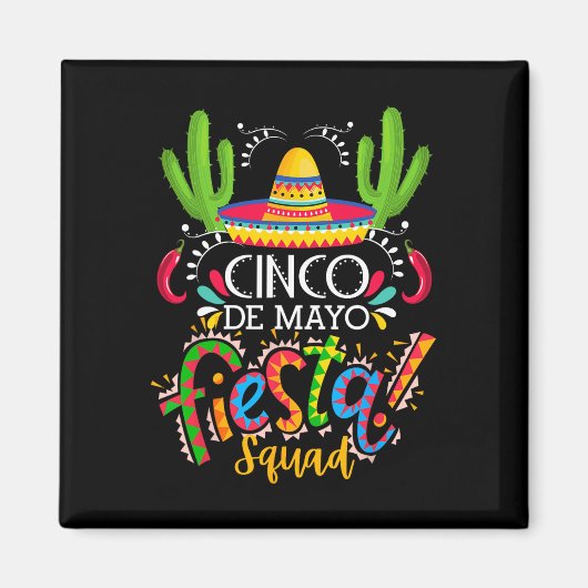 Cinco De Mayo Magneet (Voorkant)