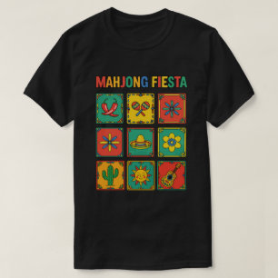 Cinco de Mayo Mahjong Fiesta Tegels T-shirt