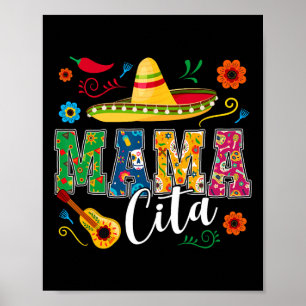 Cinco De Mayo Mamacita Bloem Mama Cita Mexicaans 1 Poster