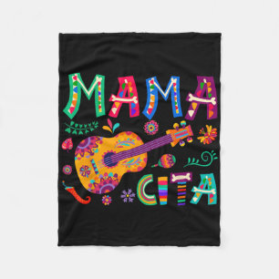 Cinco De Mayo Mamacita Bloem Mama Cita Mexicaans Fleece Deken