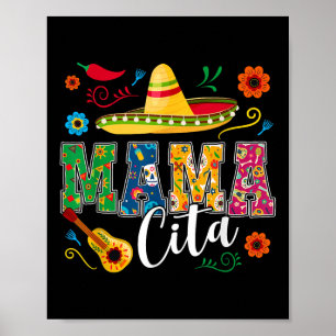 Cinco De Mayo Mamacita Flower Mama Cita Mexicaans Poster