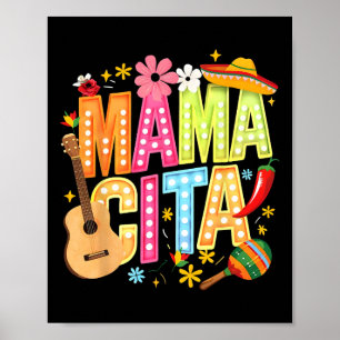 Cinco De Mayo Mamacita Mexicaanse Mama Cita Vrouwe Poster