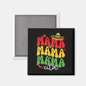 Cinco De Mayo Mamacita Mexicaanse Moeder Mama Moed Magneet (Voorkant / Achterkant)