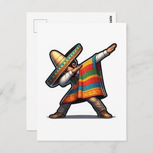 Cinco de Mayo Man Briefkaart (Voorkant / Achterkant)