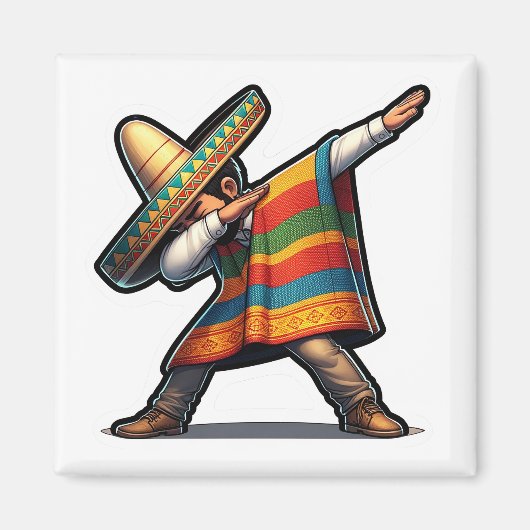 Cinco de Mayo Man Magneet (Voorkant)