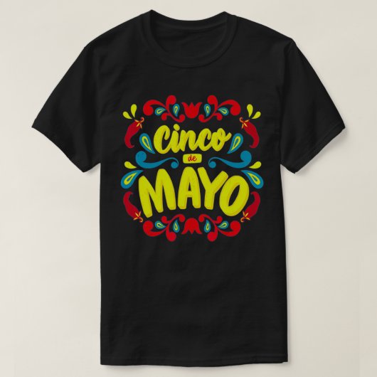 Cinco de Mayo mannen, vrouwen en kinderen T-shirt (Design voorkant)