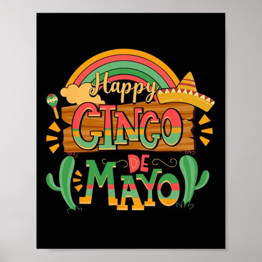 Cinco De Mayo Mannen Vrouwen Kinder 5 De Mayo Mexi Poster (Voorkant)