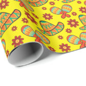 Cinco de Mayo Maracas' Hoeden Cadeaupapier (Rol Hoek)