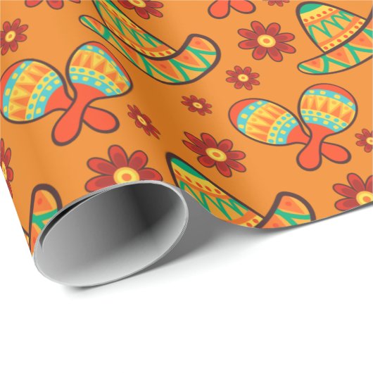 Cinco de Mayo Maracas' Sombreros Cadeaupapier (Rol Hoek)