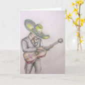 Cinco DE Mayo, Mariachi Kaart (Gele Bloem)