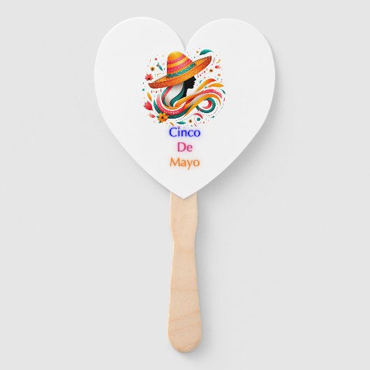 Cinco de mayo mariachi - Mexicaanse trots Handwaaier (Achterkant)