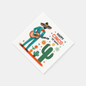 Cinco de mayo mariachi - Mexicaanse trots Servet (Hoek)