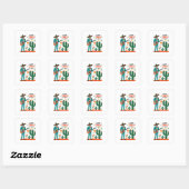Cinco de mayo mariachi - Mexicaanse trots Vierkante Sticker (Vel)