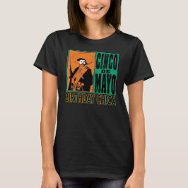 Cinco de Mayo Meisje Gelukkige Verjaardag 5 Mei T-shirt
