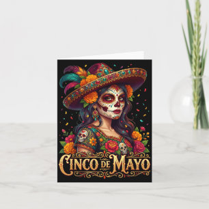 Cinco De Mayo Meisje Mexicaans Feest 5 De Mayo _4  Kaart