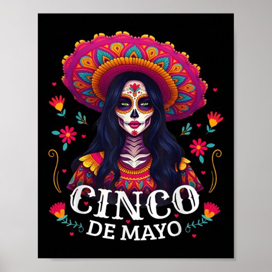 Cinco De Mayo Meisje Mexicaans Feest 5 De Mayo Fee Poster (Voorkant)