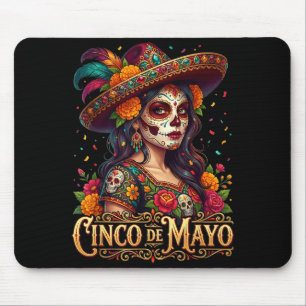 Cinco de mayo meisje Mexicaans feest 5 mei Cinco  Muismat