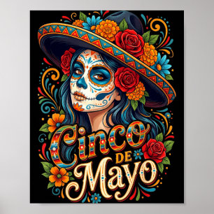Cinco de mayo-meisjes vrouwen Mexicaans feest 5 me Poster
