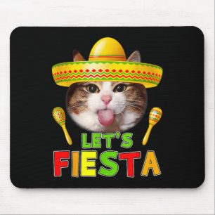 Cinco De Mayo Meow Lets Fiesta Mexican Cactus Cute Muismat