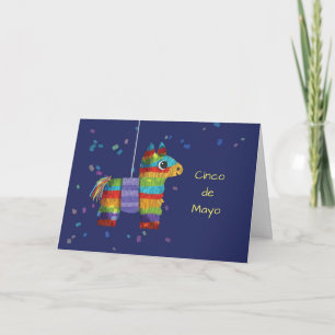 Cinco de Mayo met kleurrijke piñata Donkey Kaart
