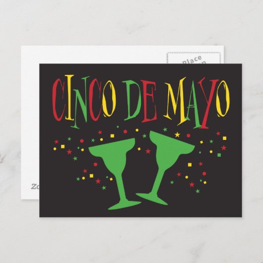 Cinco de Mayo met Margaritas Briefkaart (Voorkant / Achterkant)